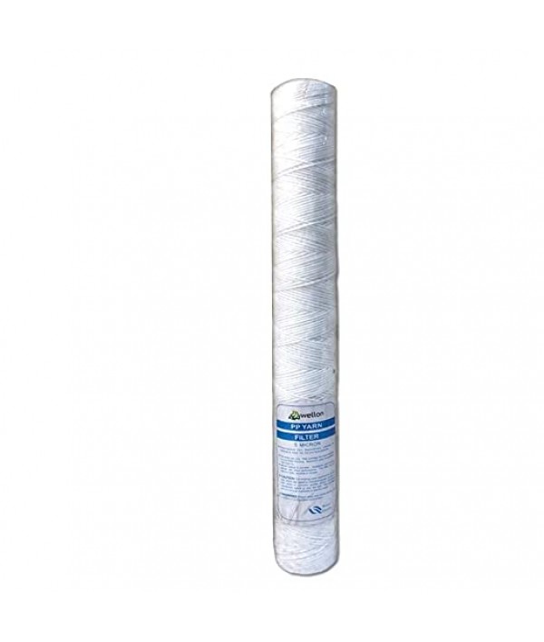 Wellon 5 Micron 20″ PP Wound Filter for All Type R.O. Purifiers