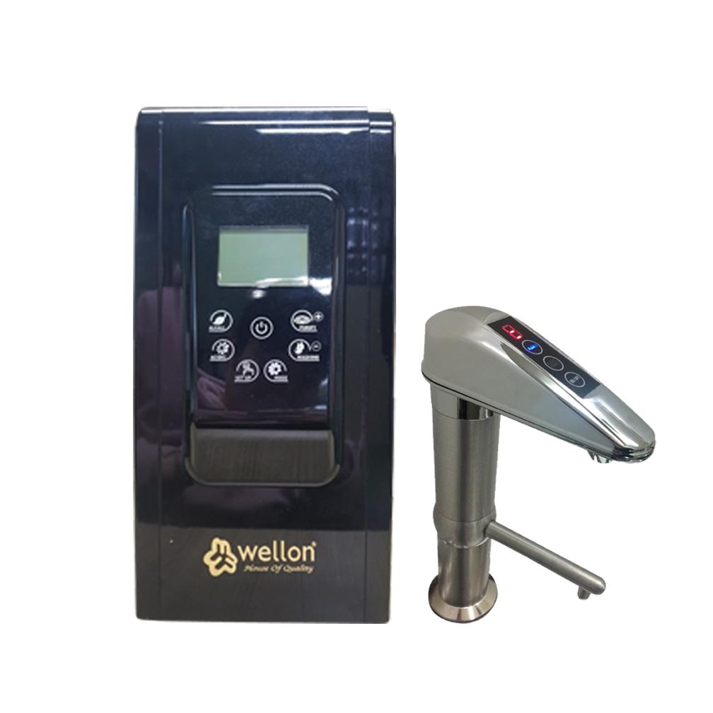 Wellon 7 Plate Undersink Alkaline water Ionizer (Black)