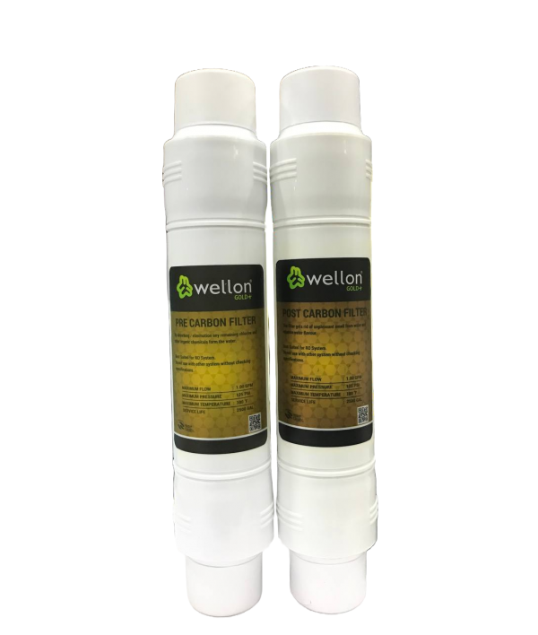 Wellon Gold Plus Pre & Post Carbon Filter for All Kind of Water Purifier.