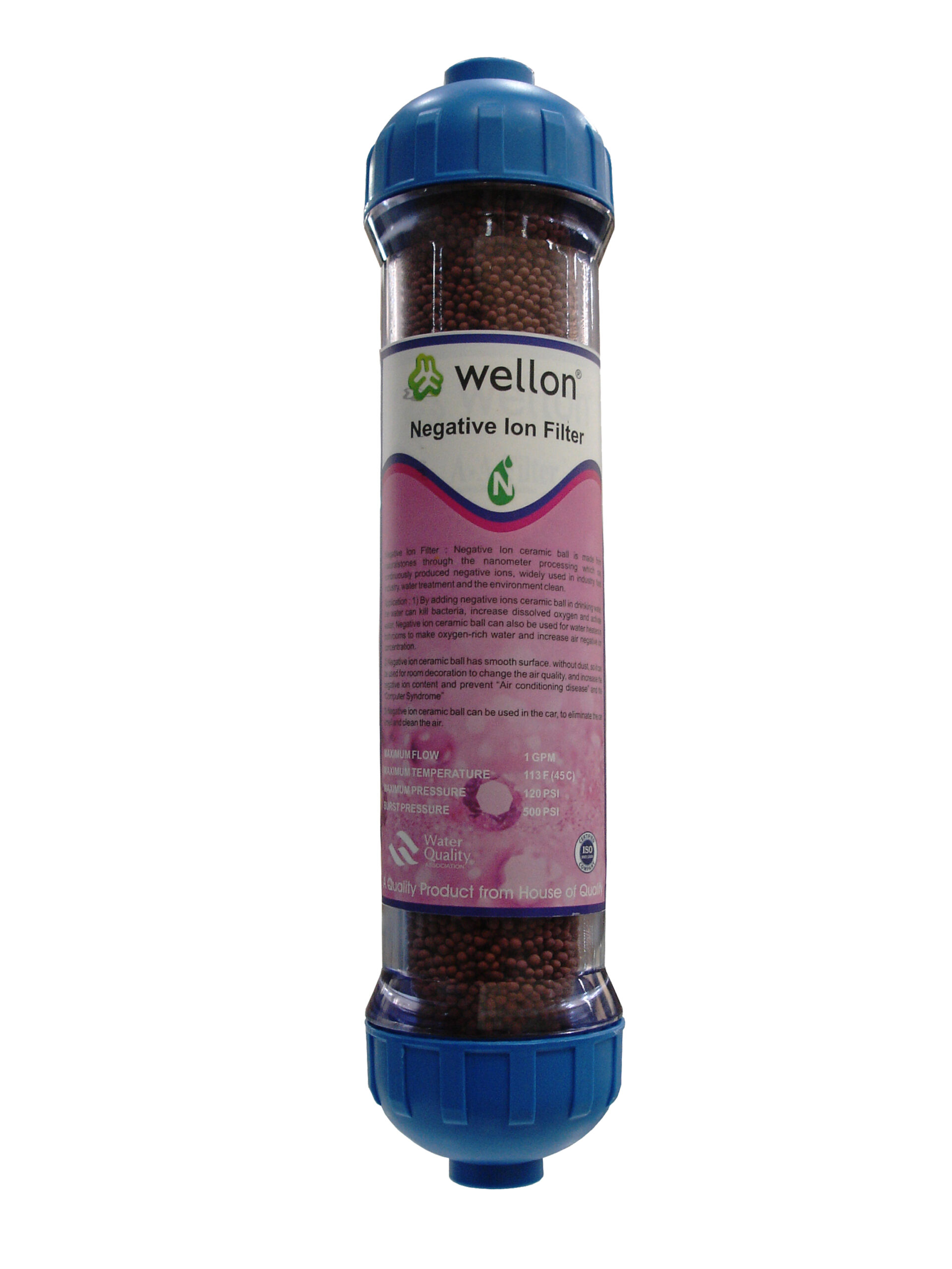 WELLON High Quality Negative Ion Filter for Kill Bacteria for All Kind of Water Purifiers.