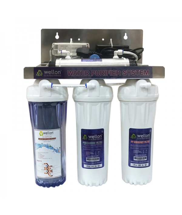 Wellon 20 LPH Household Copper + UV Water Purifier System