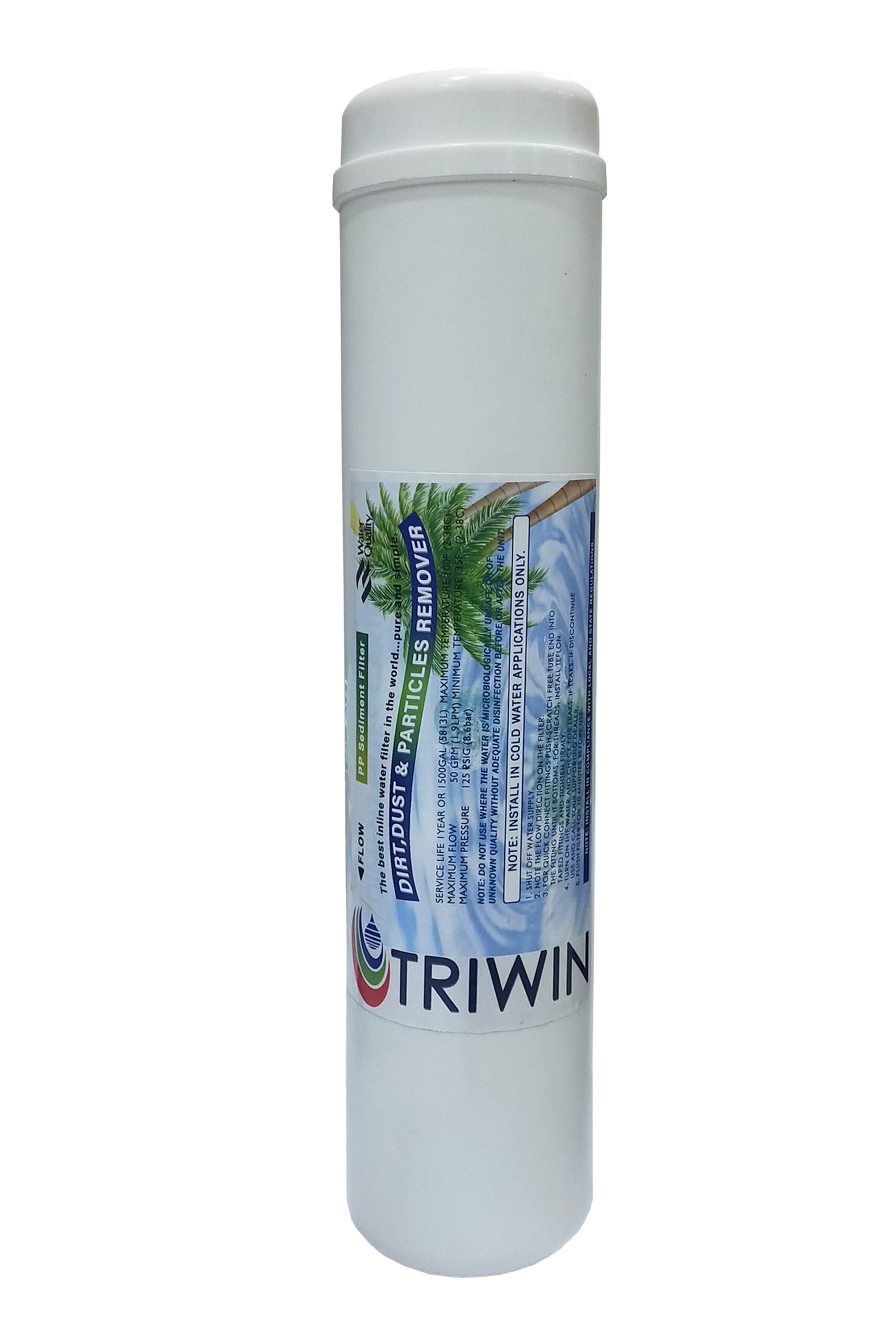 Wellon Triwin Inline Sediment Filter for All Type of Ro Water Purifier