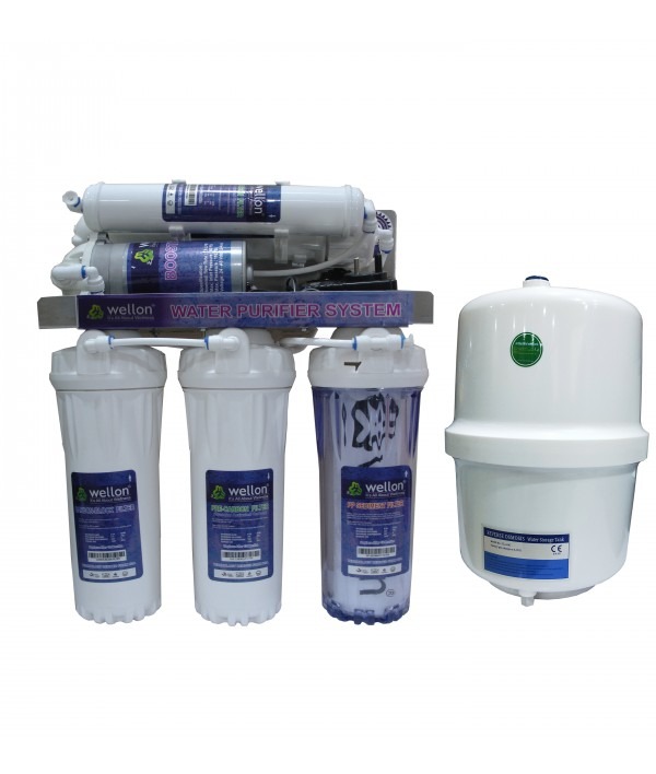 Wellon 15 LPH Openflow Under Sink RO+UF+ PRESSURE TANK