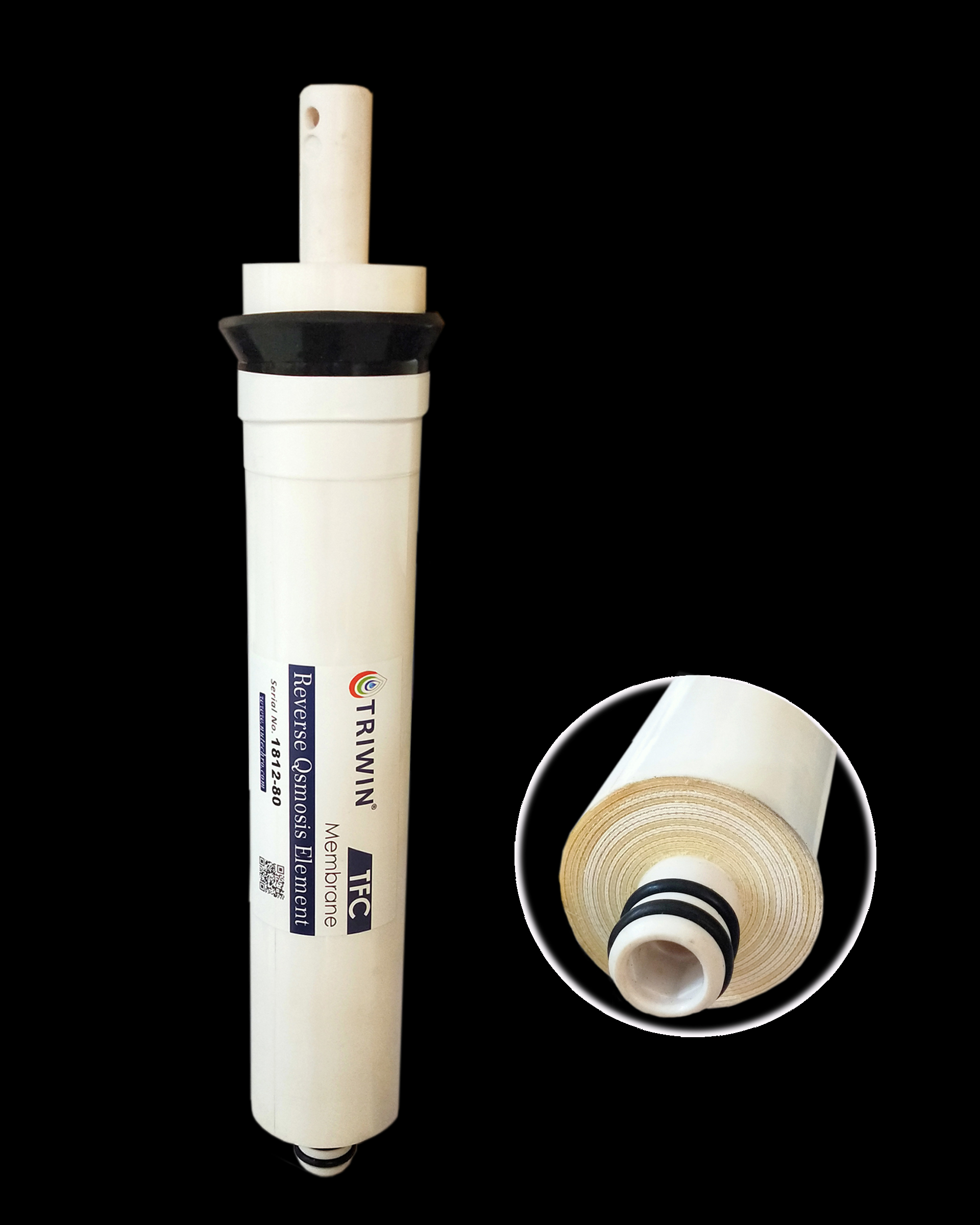 Wellon Triwin TFC 80 GPD White Membrane Suitable for all types of RO Water Purifier.